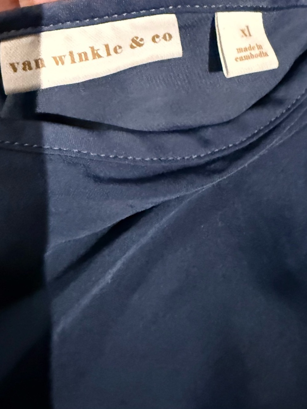 Van Winkle & Co Blue Slip Maxi Nightgown - Picture 2 of 2